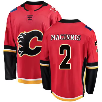 Men's Al MacInnis Calgary Flames ＃2 Breakaway Red Home Jersey